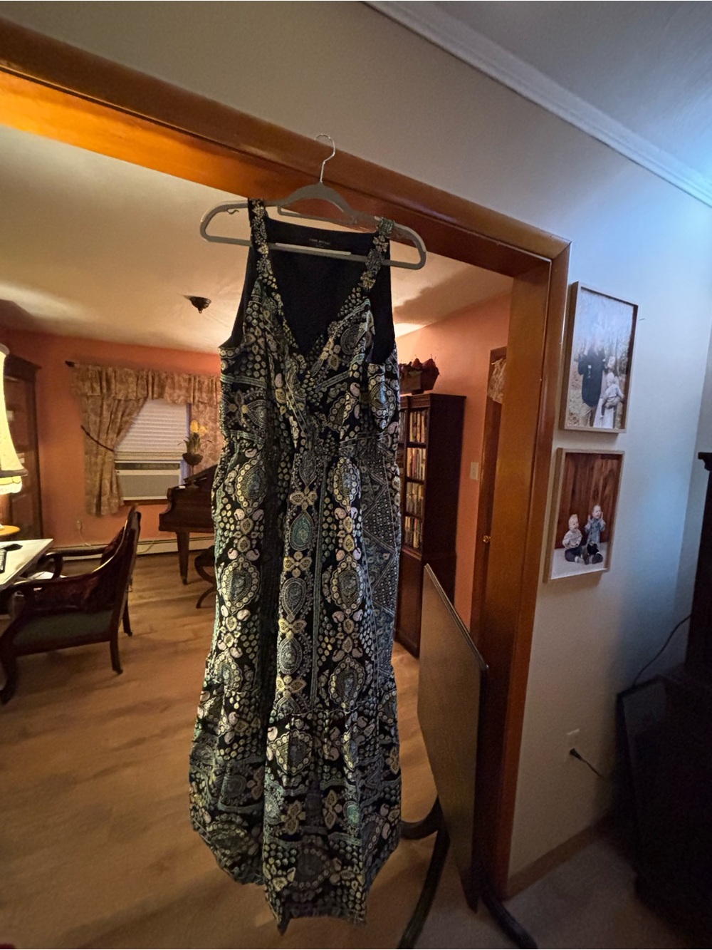 Sleeveless Black Paisley Maxi Dress - Lane Bryant